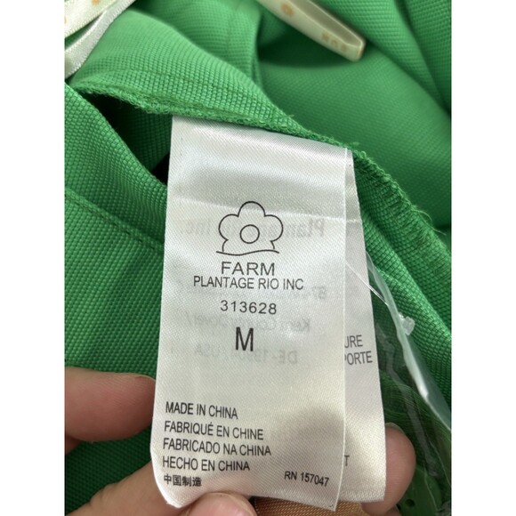 FARM RIO Pants Womens Medium Bright Green Tailored Pleated Wide Leg New Colorful - Picture 16 of 16